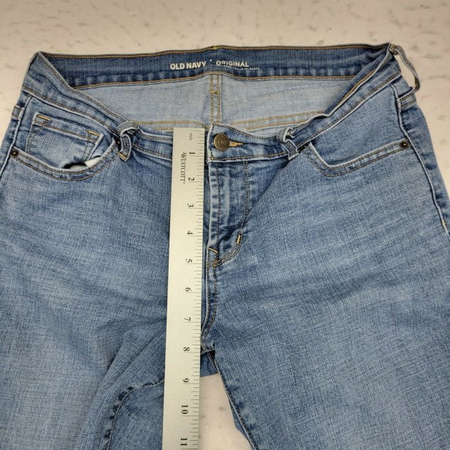 Old Navy Jeans Womens 6 Short Blue Original Mid Rise Light Wash