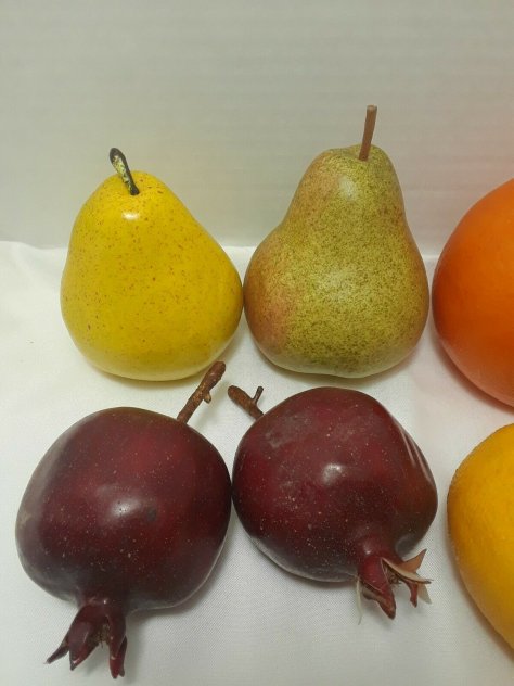 10 Pieces FAKE / FAUX Fruit - Apples, Pears, Pomegranates, Lemons, Grapefruit