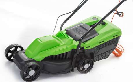 200w Electric Rotary Lawn mower 32cm / 13" Cut With Collection Box + 10m Lead